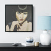 Women Eyes Wood Frame