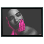 Women Hesitate Wood Frame