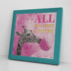 All Need Printed Illusion Frame Blue