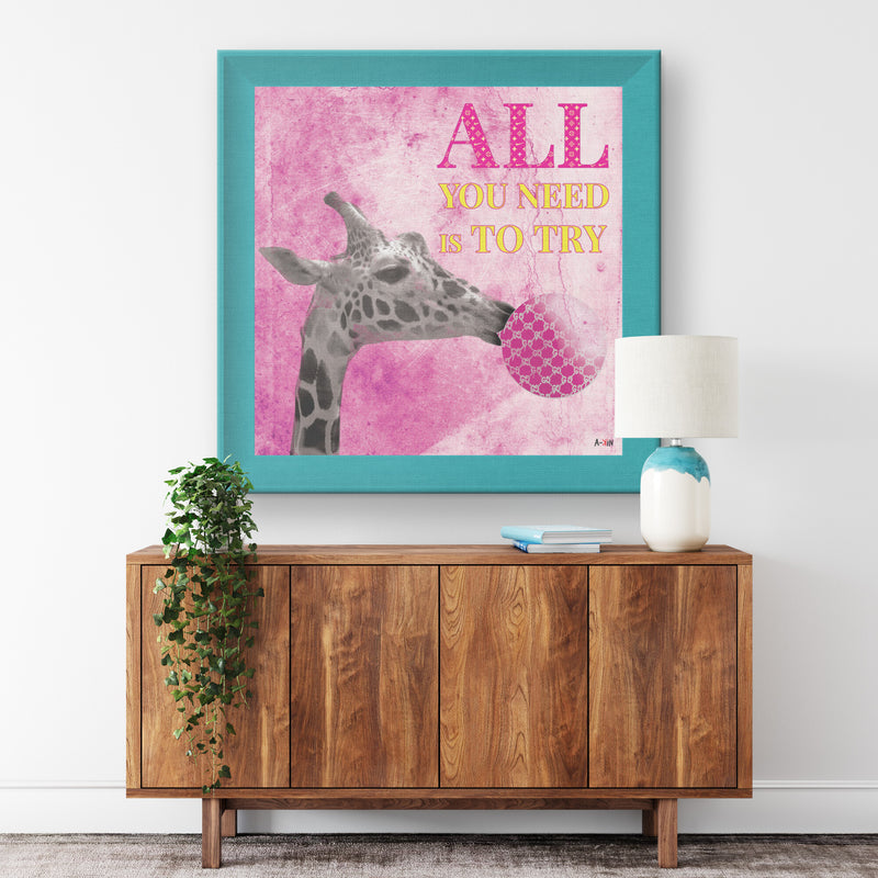 All Need Printed Illusion Frame Blue