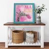 All Need Printed Illusion Frame Blue