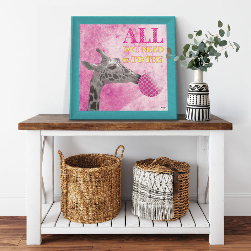 All Need Printed Illusion Frame Blue