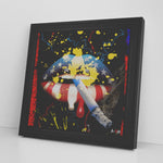 American Kiss Printed Illusion Frame Black