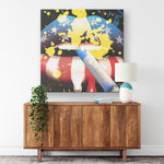 American Kiss Printed Illusion Frame Black
