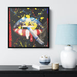 American Kiss Wood Frame