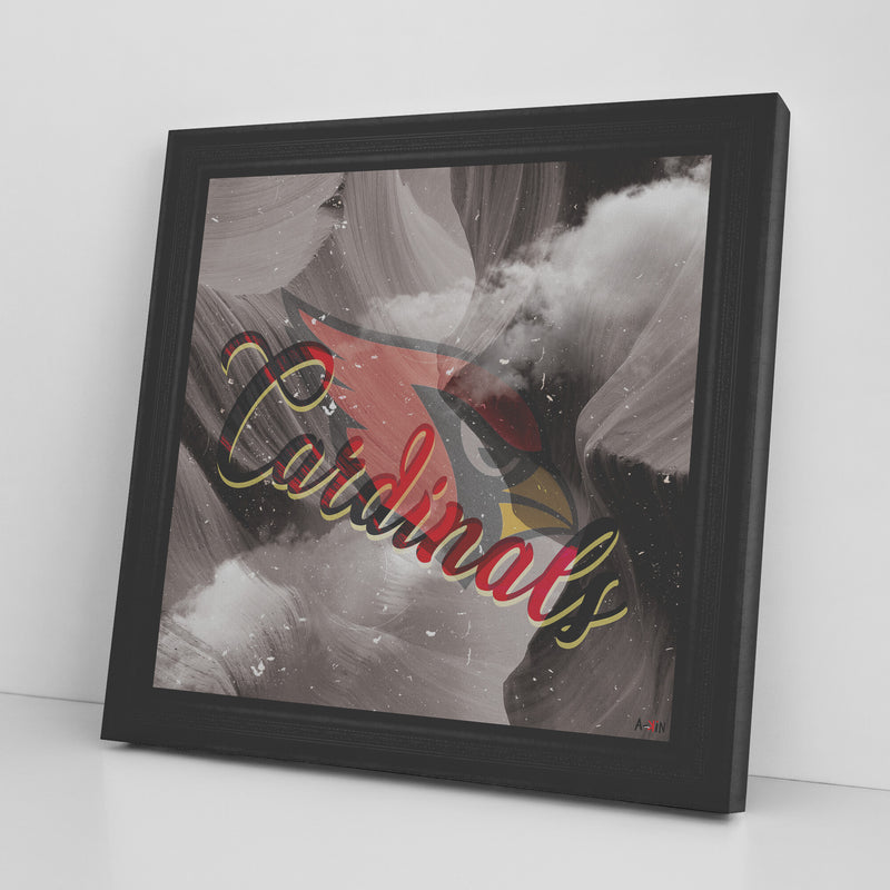 Arizona Cardinals Printed Illusion Frame Black