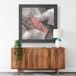Arizona Cardinals Printed Illusion Frame Black