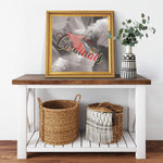 Arizona Cardinals Printed Illusion Frame Gold