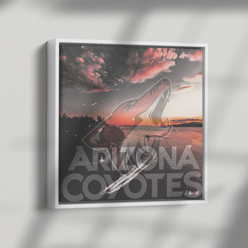 Arizona Coyotes Wood Frame