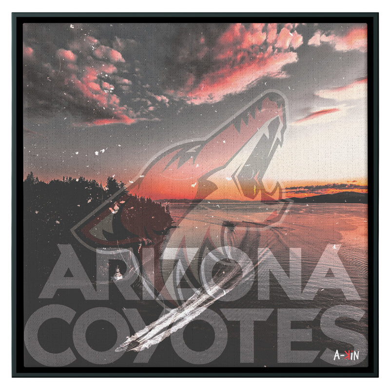 Arizona Coyotes Wood Frame