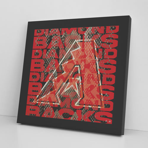 Arizona Diamond Backs Printed Illusion Frame Black