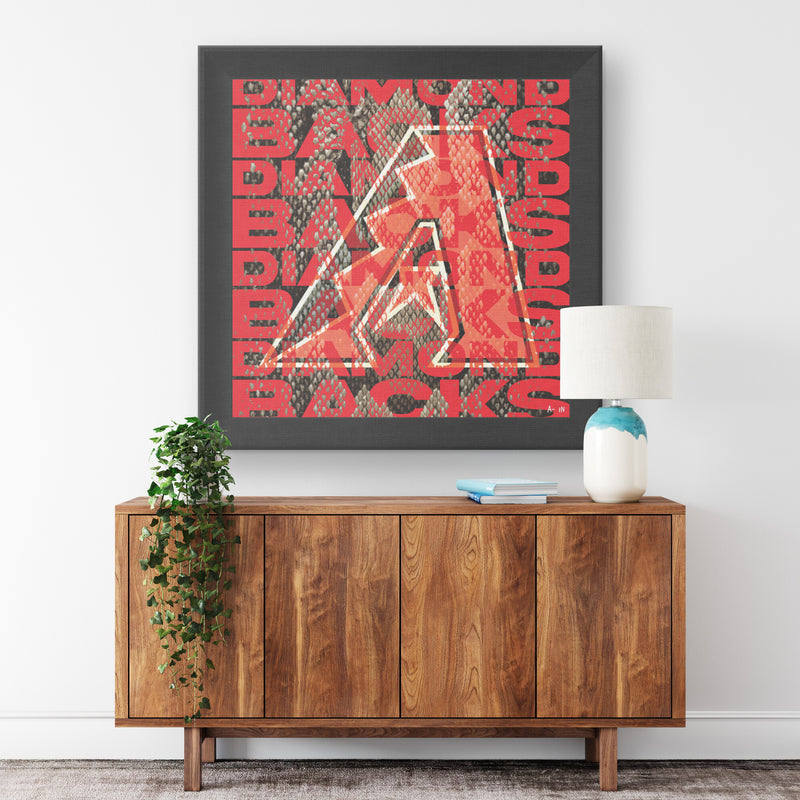 Arizona Diamond Backs Printed Illusion Frame Black