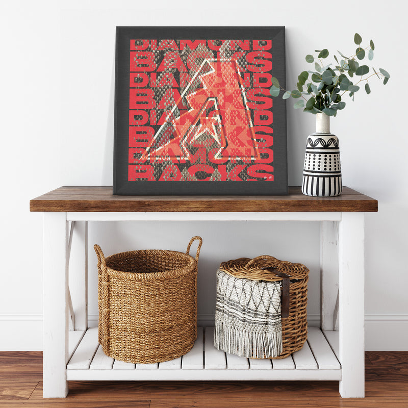 Arizona Diamond Backs Printed Illusion Frame Black