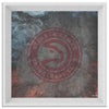 Atlanta Hawks Printed Illusion Frame White