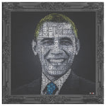 B Obama Color Printed Illusion Frame Black
