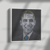 B Obama Color Wood Frame