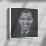 B Obama Color Wood Frame