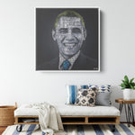 B Obama Color Wood Frame