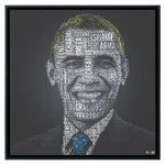 B Obama Color Wood Frame