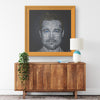 B Pitt Color Printed Illusion Frame Orange