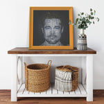 B Pitt Color Printed Illusion Frame Orange