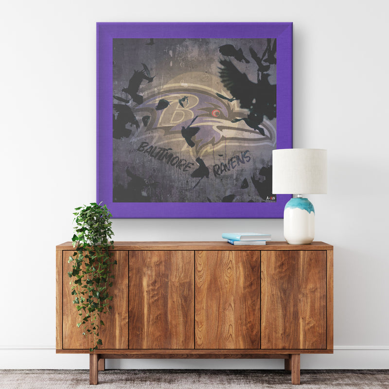 Baltimore Ravens Printed Illusion Frame Purple