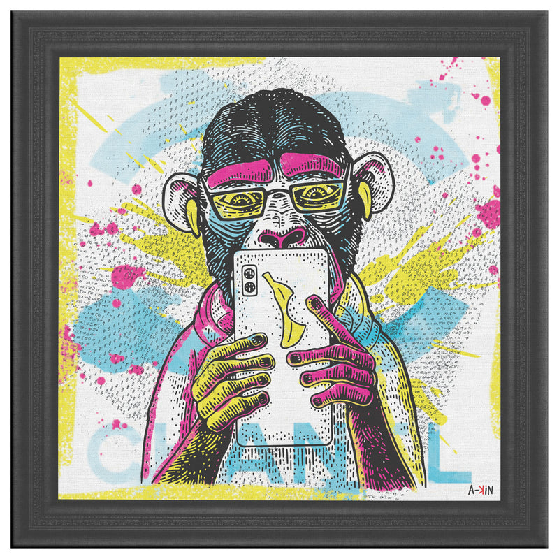 Banana Phone Printed Illusion Frame Black