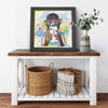 Banana Phone Printed Illusion Frame Black