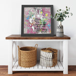 Be Stupid Printed Illusion Frame Black
