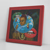 Beach Party Printed Illusion Frame Red