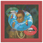 Beach Party Printed Illusion Frame Red