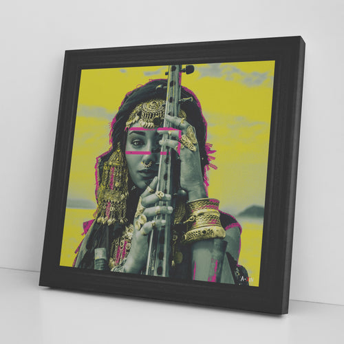 Beauty Desert Printed Illusion Frame Black