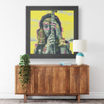 Beauty Desert Printed Illusion Frame Black