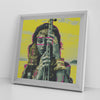Beauty Desert Printed Illusion Frame White
