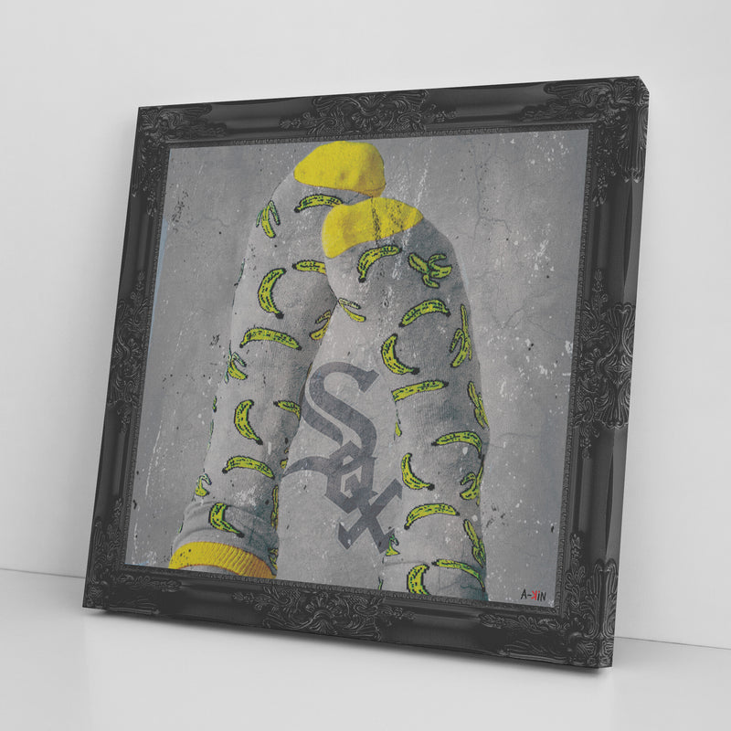 Black Sox Printed Illusion Frame Black
