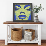 Blue Monroe Printed Illusion Frame Black