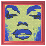 Blue Monroe Printed Illusion Frame Red