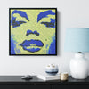 Blue Monroe Wood Frame