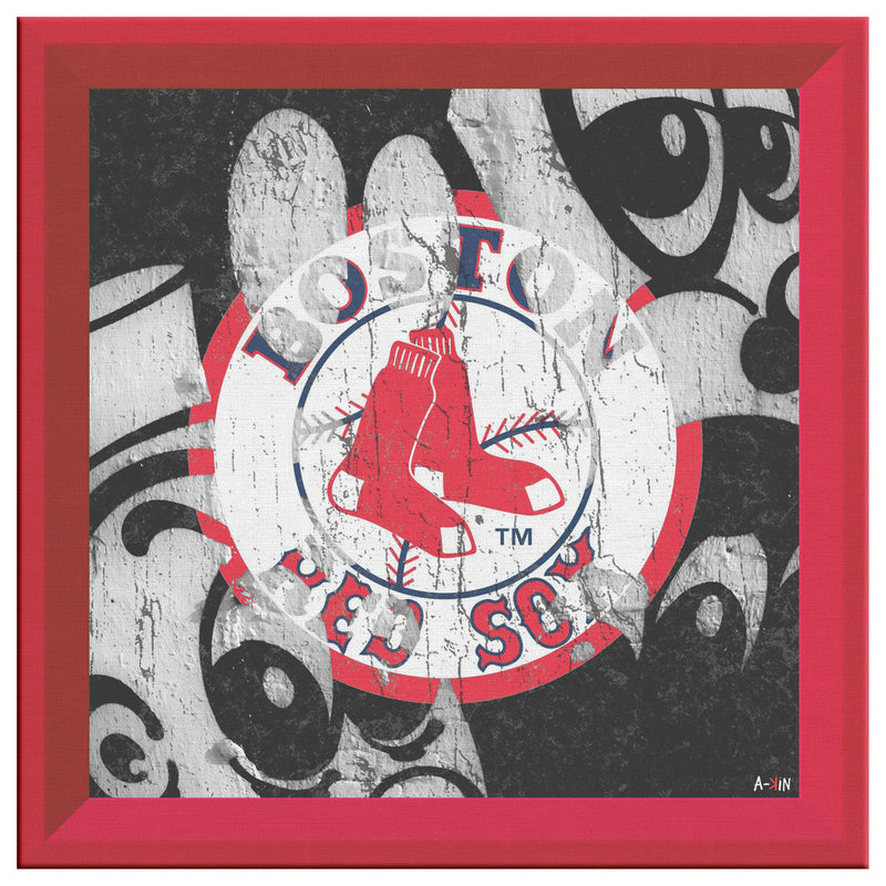Boston Red Sox Printed Illusion Frame Red