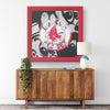 Boston Red Sox Printed Illusion Frame Red