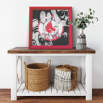 Boston Red Sox Printed Illusion Frame Red