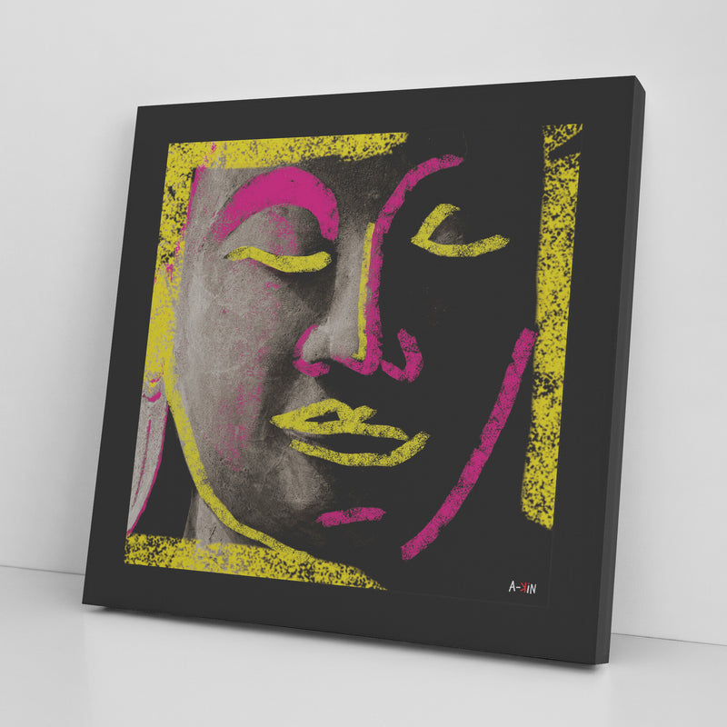 Buddha Love Printed Illusion Frame Black