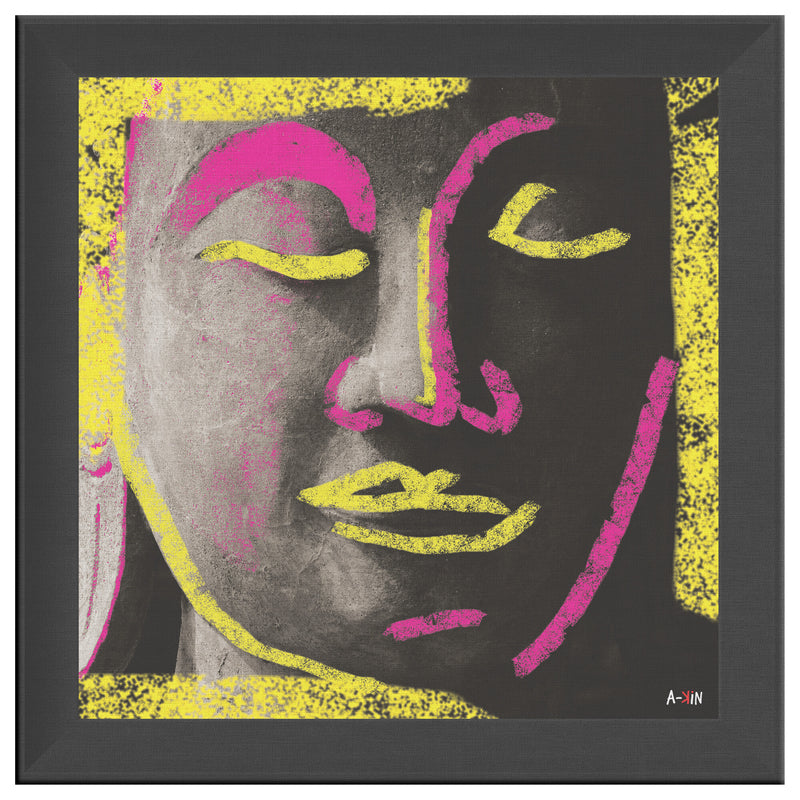 Buddha Love Printed Illusion Frame Black