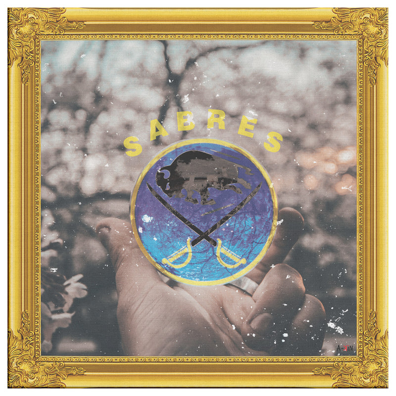 Buffalo Sabres Printed Illusion Frame Gold