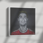 C Ronaldo Wood Frame