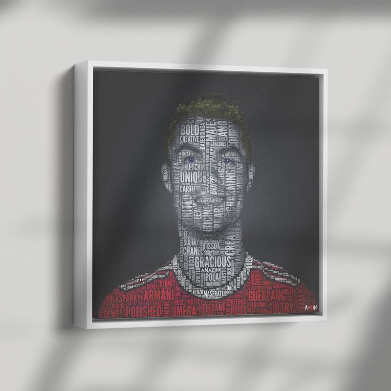 C Ronaldo Wood Frame