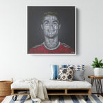 C Ronaldo Wood Frame