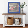 Calgary Flames Printed Illusion Frame Blue