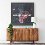 Carolina Hurricanes Printed Illusion Frame Black