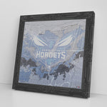 Charlotte Hornets Printed Illusion Frame Black